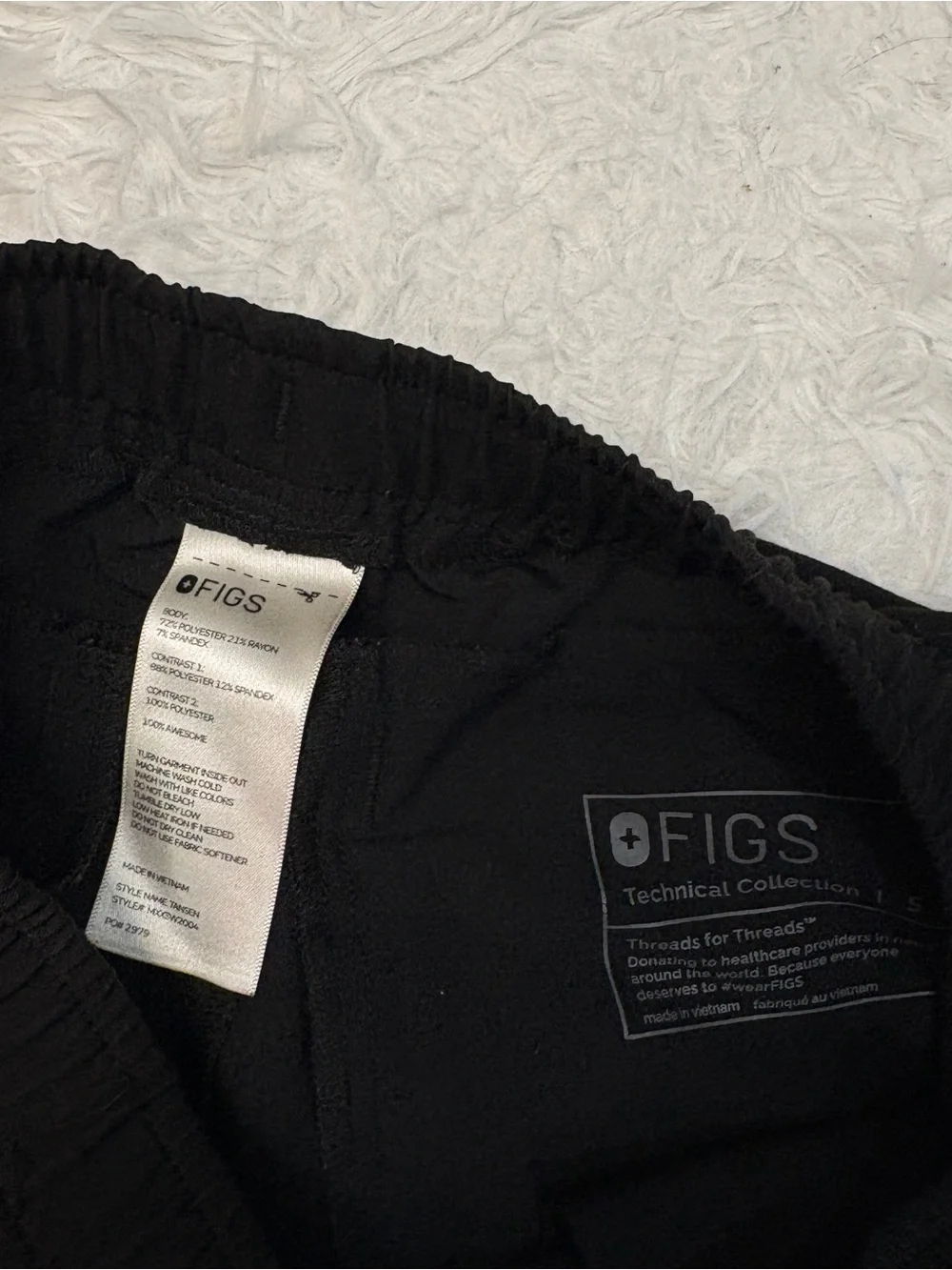 Figs Tansen Jogger Scrub Pant Black